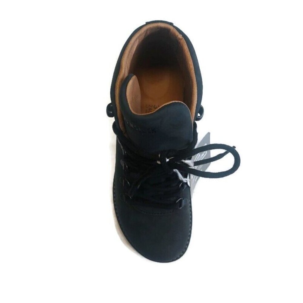 Birkenstock Jackson Nubuck Leather Laced Boots Womens Size 7-7.5 Black EU 38 - Picture 3 of 10